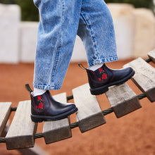 Blundstone 2252 - Kids Black with Red Rose Elastic Blundstone Canada