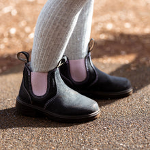 Blundstone 2195 - Kids Navy Suede with Pale Pink Elastic Blundstone Canada