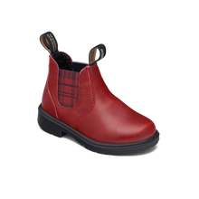 Blundstone 2192 - Kids Red with Burgundy Tartan Elastic Blundstone Canada