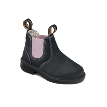 Blundstone 2195 - Kids Navy Suede with Pale Pink Elastic Blundstone Canada