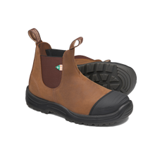 Blundstone 169 - Work & Safety Boot Rubber Toe Cap Crazy Horse Brown Blundstone Canada