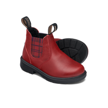 Blundstone 2192 - Kids Red with Burgundy Tartan Elastic Blundstone Canada