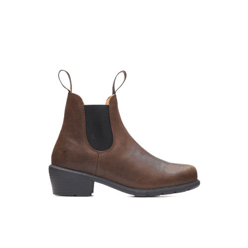 Blundstone 1673 - Womenâs Series Heel Antique Brown â Blundstone Canada
