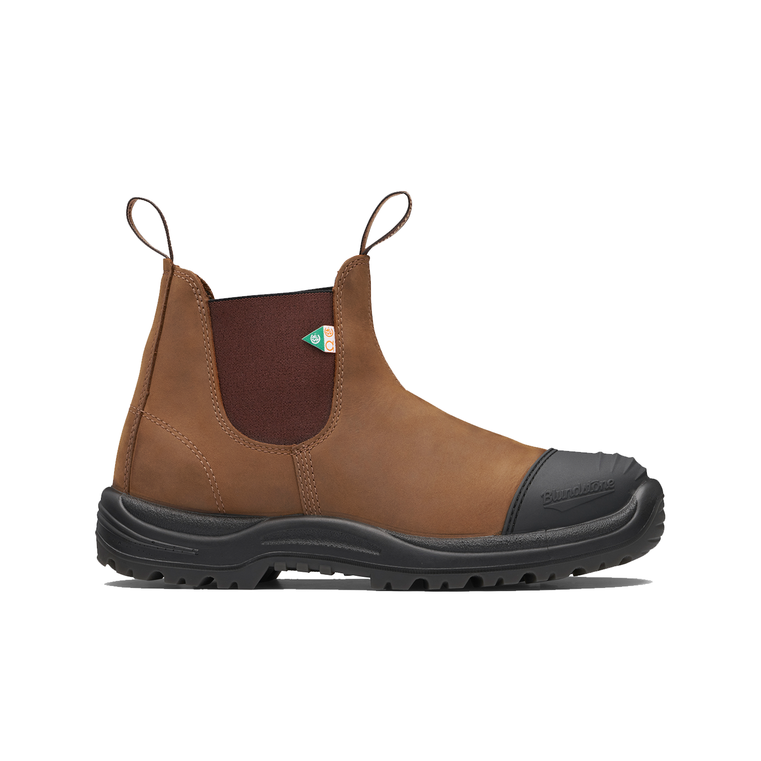 Blundstone 169 - Work & Safety Boot Rubber Toe Cap Saddle Brown