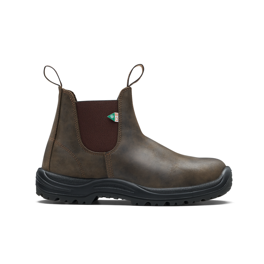 Blundstone 180 Work Safety Boot Waxy Rustic Brown Blundstone Canada