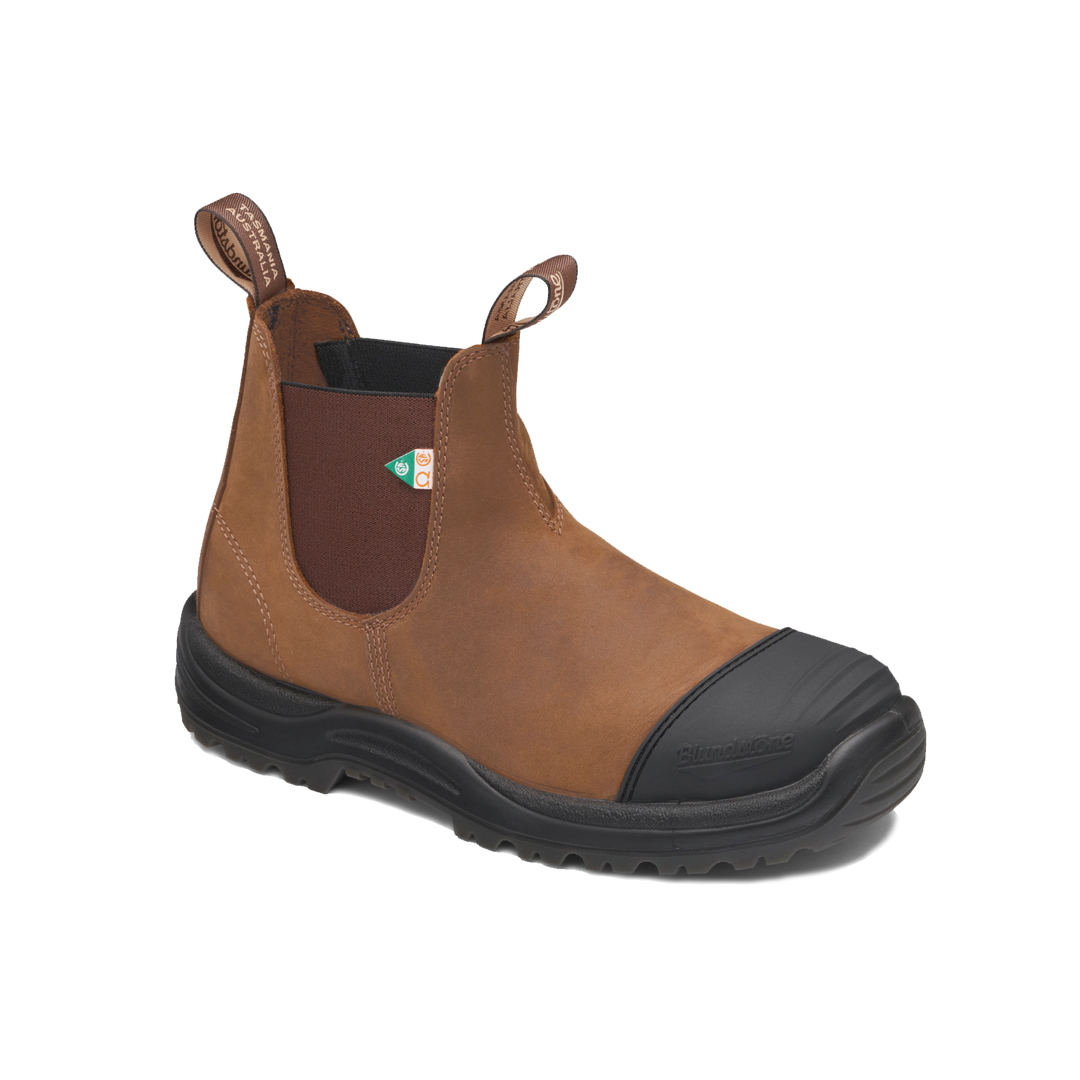 Blundstone 169 - Work & Safety Rubber Toe Cap - Saddle Brown